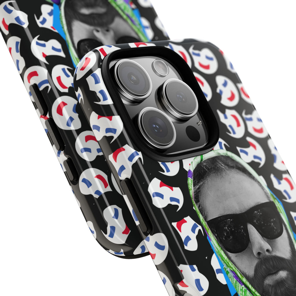 Smiling Mask Pattern Portrait Phone Case | Tough Cases