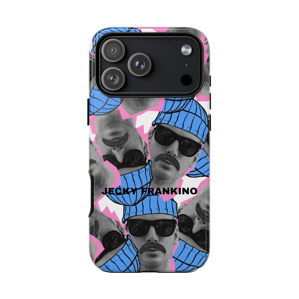 Retro Beanie Portraits phone case | iPhone protective case, quirky face collage