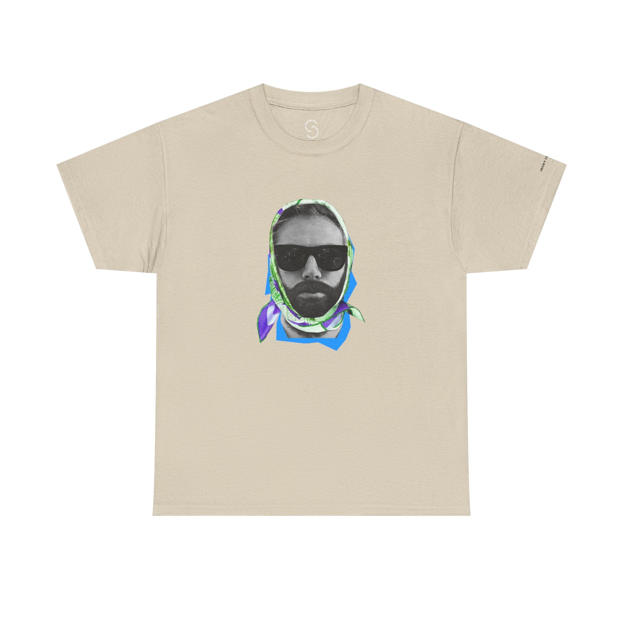 JECKY FOULARD  Man  T-Shirt | Retro Portrait, Sunglasses, Vaporwave Accent