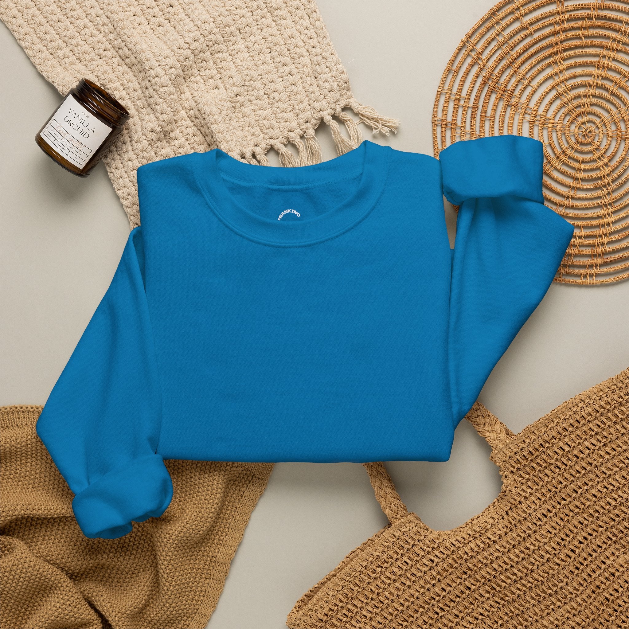 JECKY is/back Crewneck Sweatshirt | Minimal Back Text Design