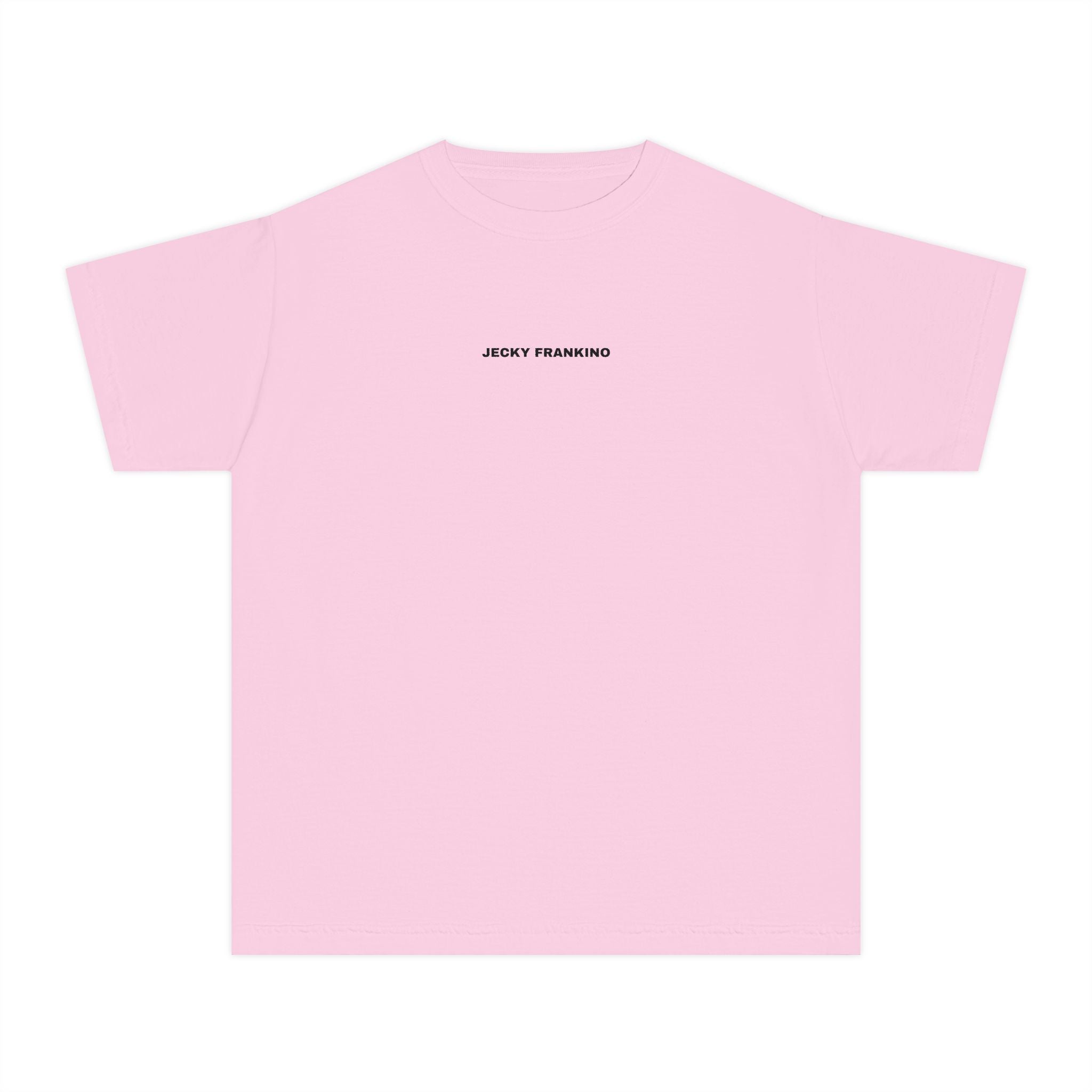 Smiling Face Graphic Youth Tee | Minimal Emoji Back Print