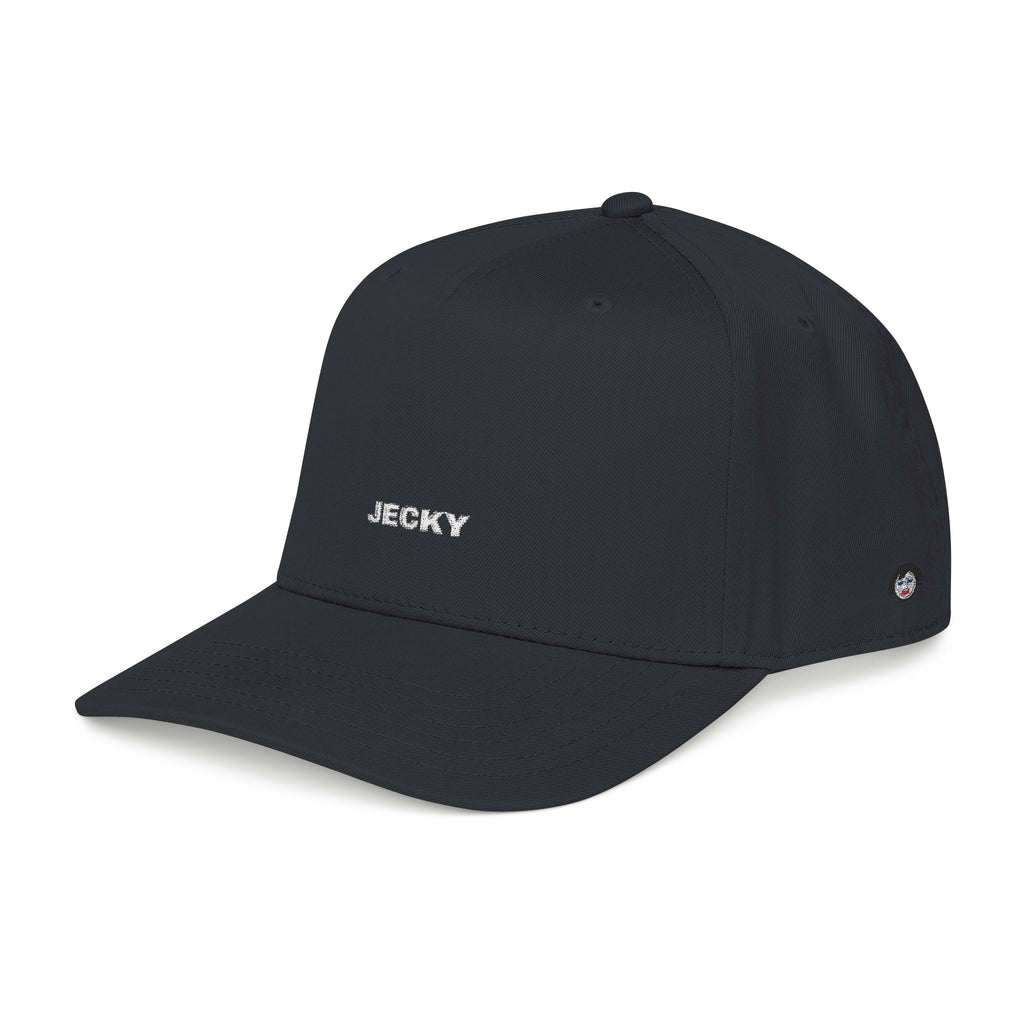 Yellow Script Logo Mid Profile Baseball Cap | Two-Tone Brim, Embroidered Back Logo
