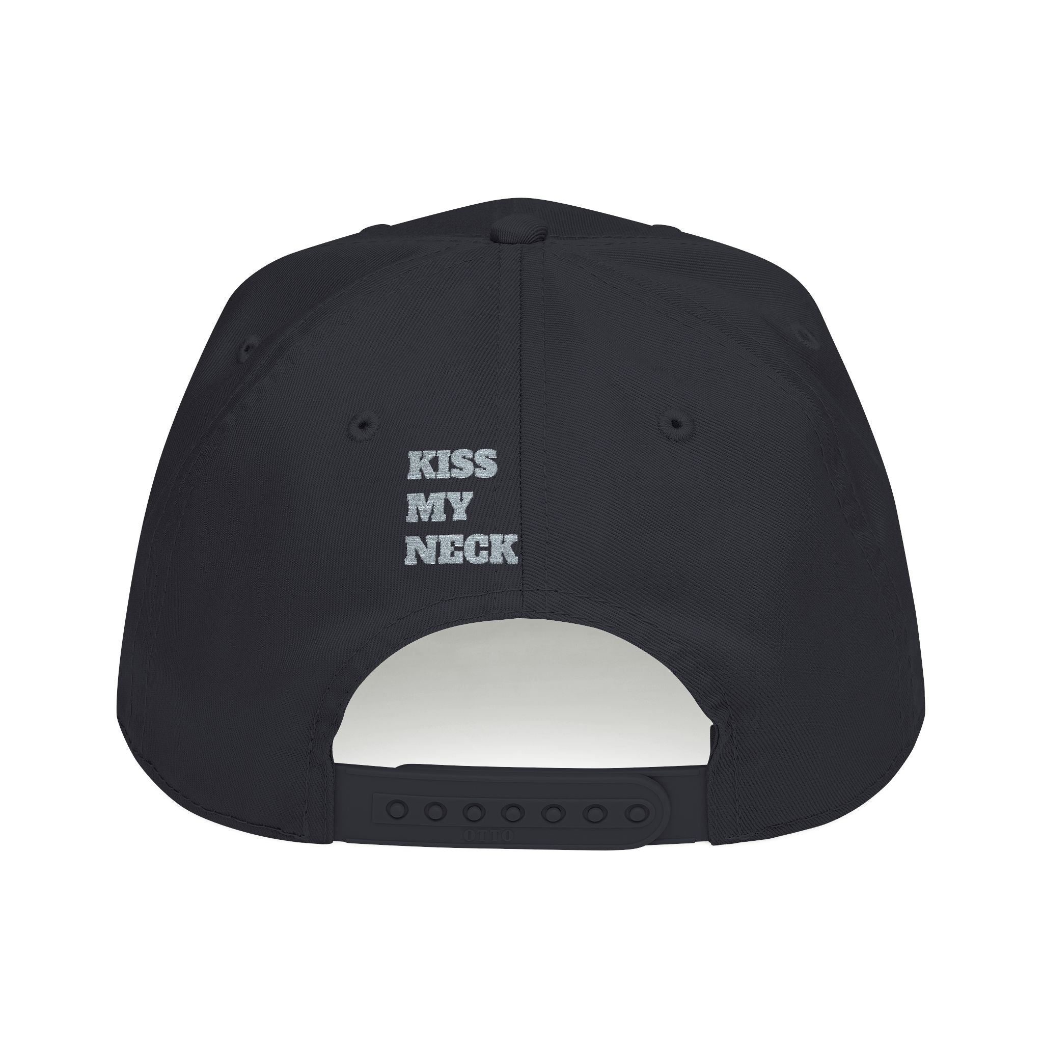 Yellow Script Logo Mid Profile Baseball Cap | Two-Tone Brim, Embroidered Back Logo