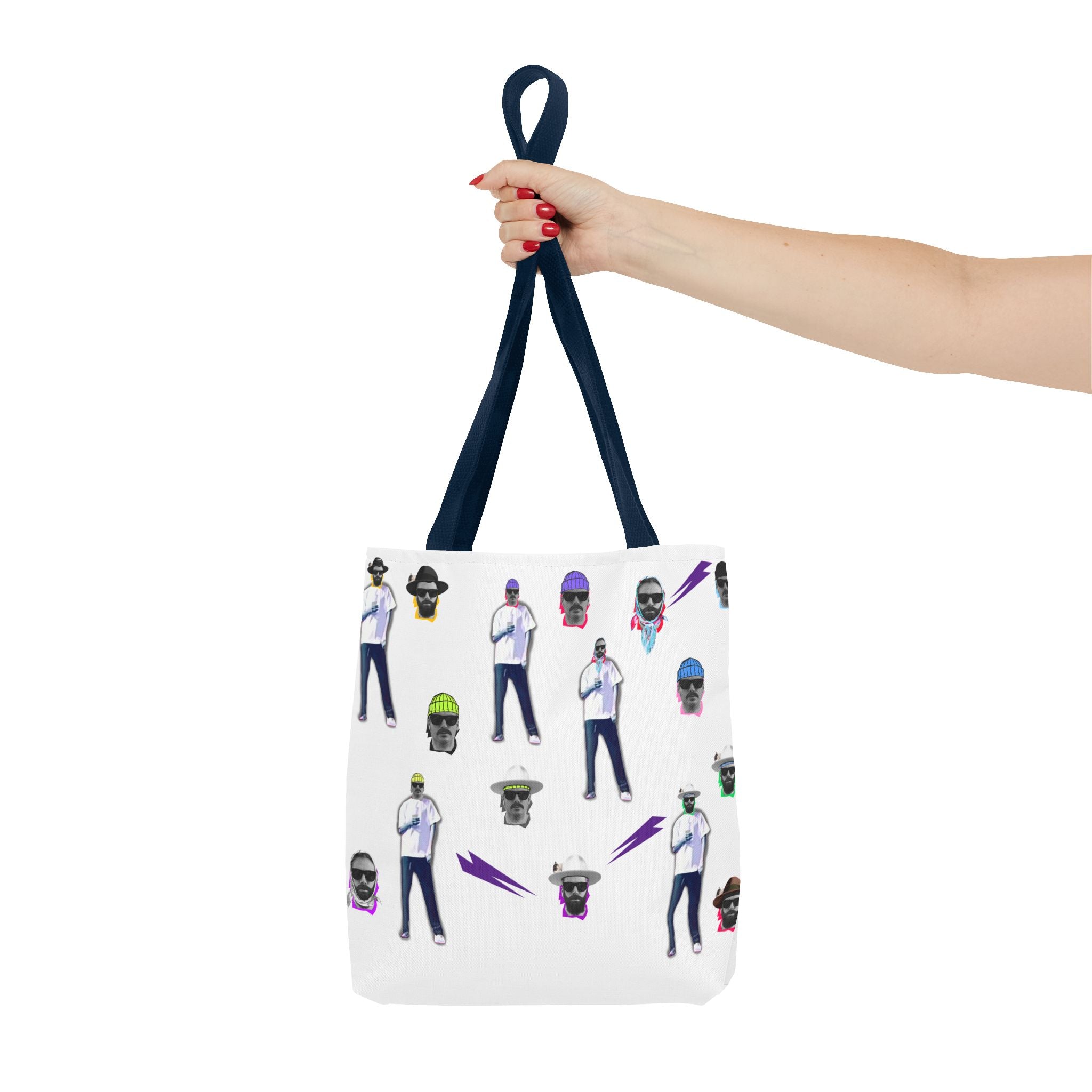 Retro Skate Crew Tote Bag | Patterned All-Over-Print