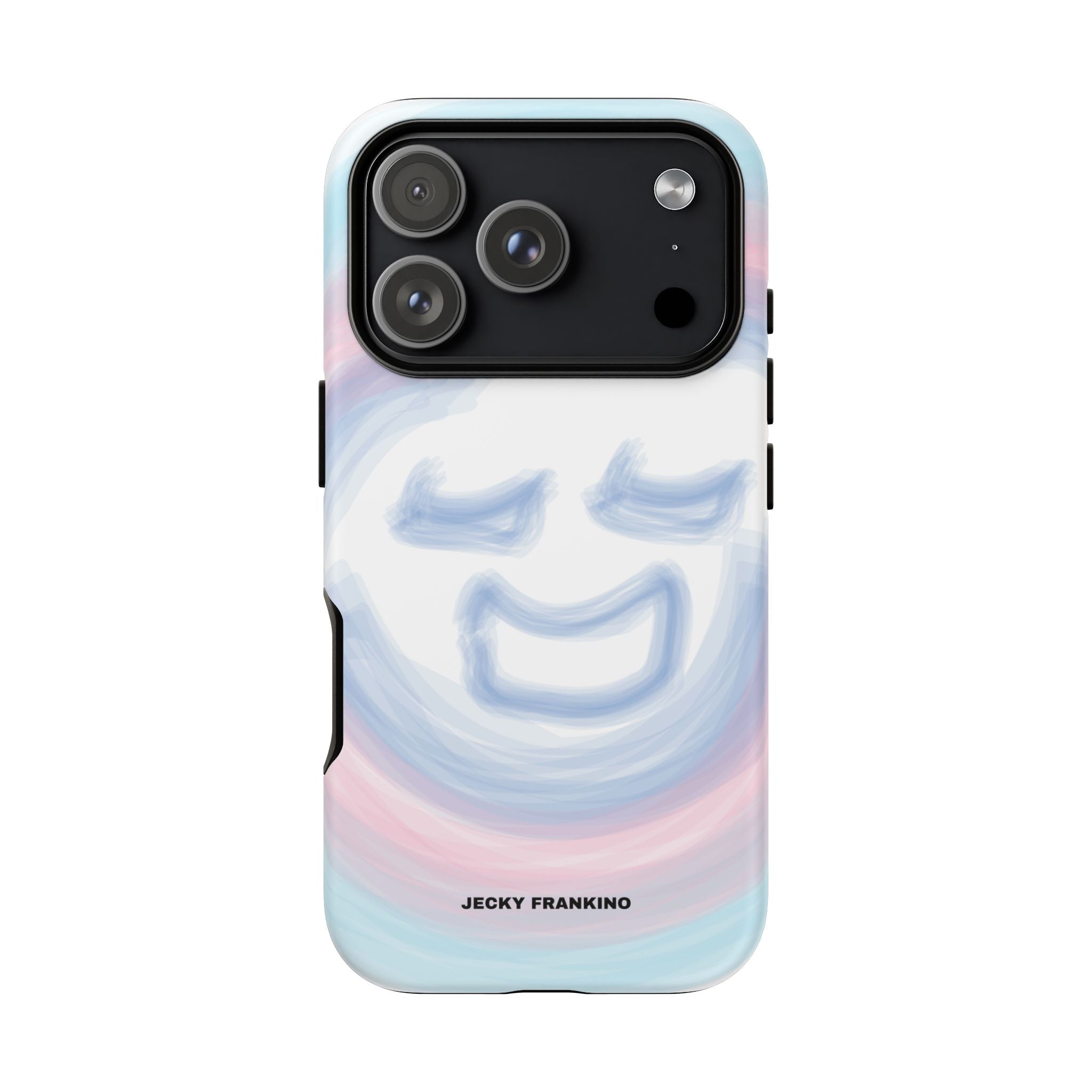 Pastel Smiley Face JECKY FRANKINO Phone Case | Tough Cases