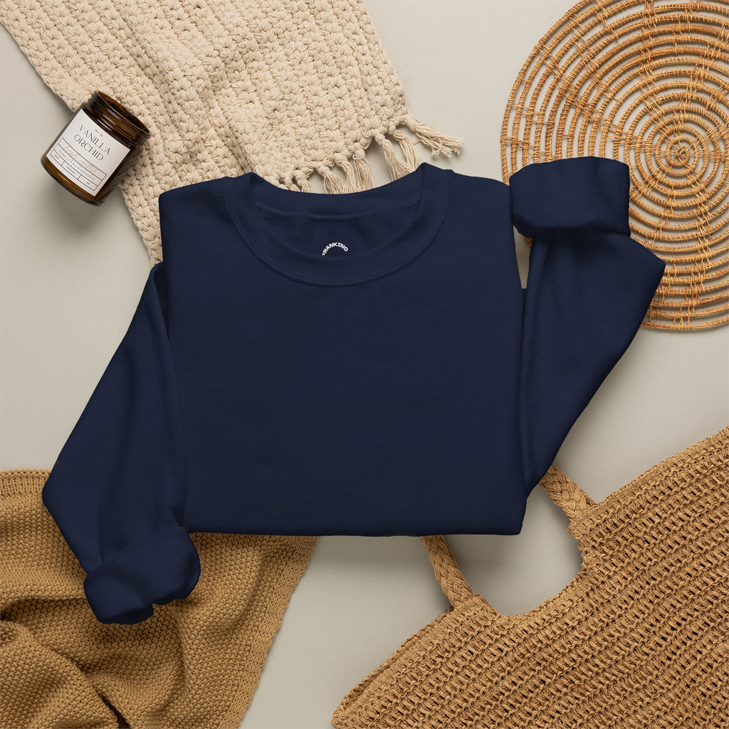 JECKY is/back Crewneck Sweatshirt | Minimal Back Text Design