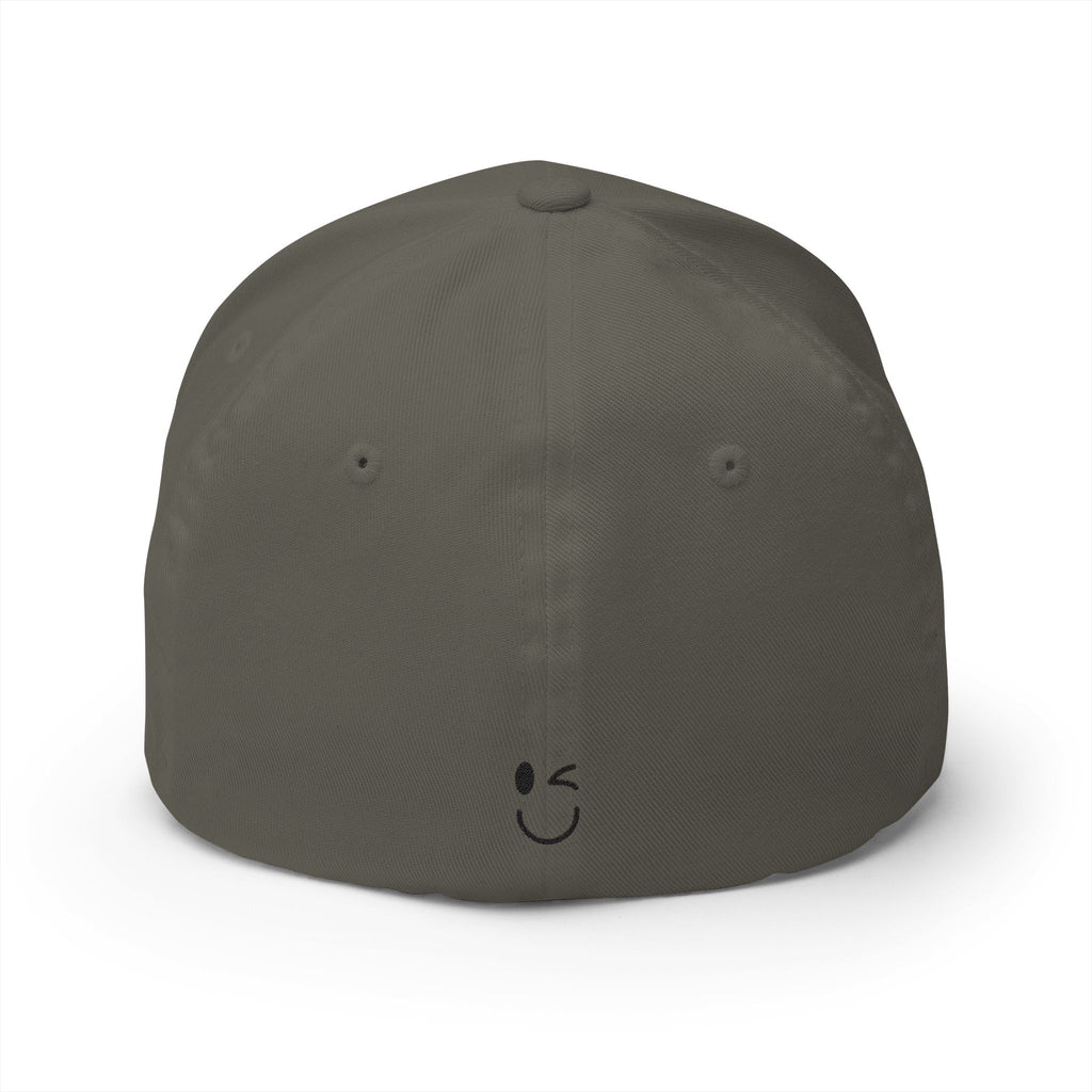 JECKY Text Patch Cap | Embroidered Baseball Hat, Winking Back Detail