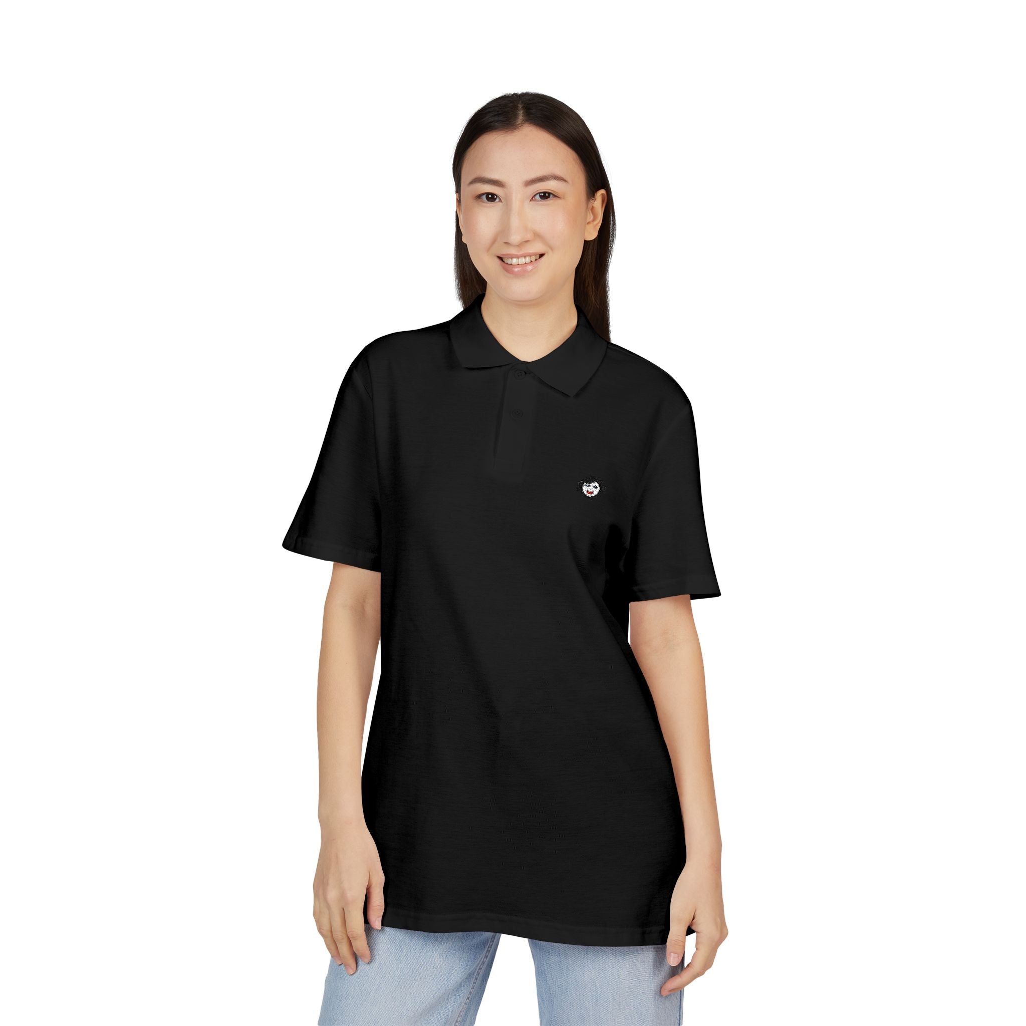 Minimal Jecky Face Logo  embroidered  Polo