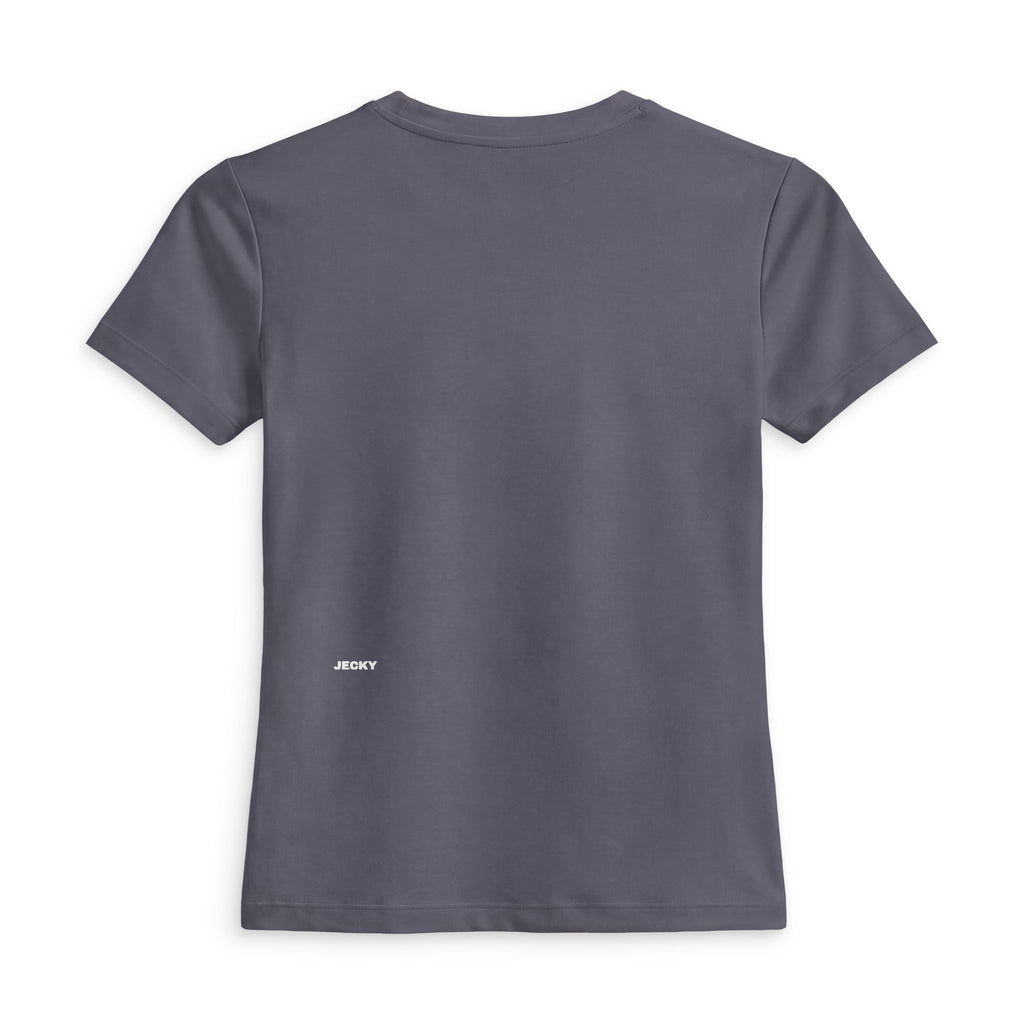 Smiling Face Jecky Frankino Tee | Black Women's Fitted T-Shirt
