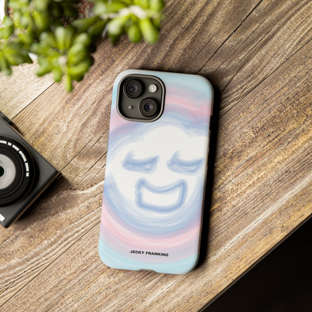 Pastel Smiley Face JECKY FRANKINO Phone Case | Tough Cases