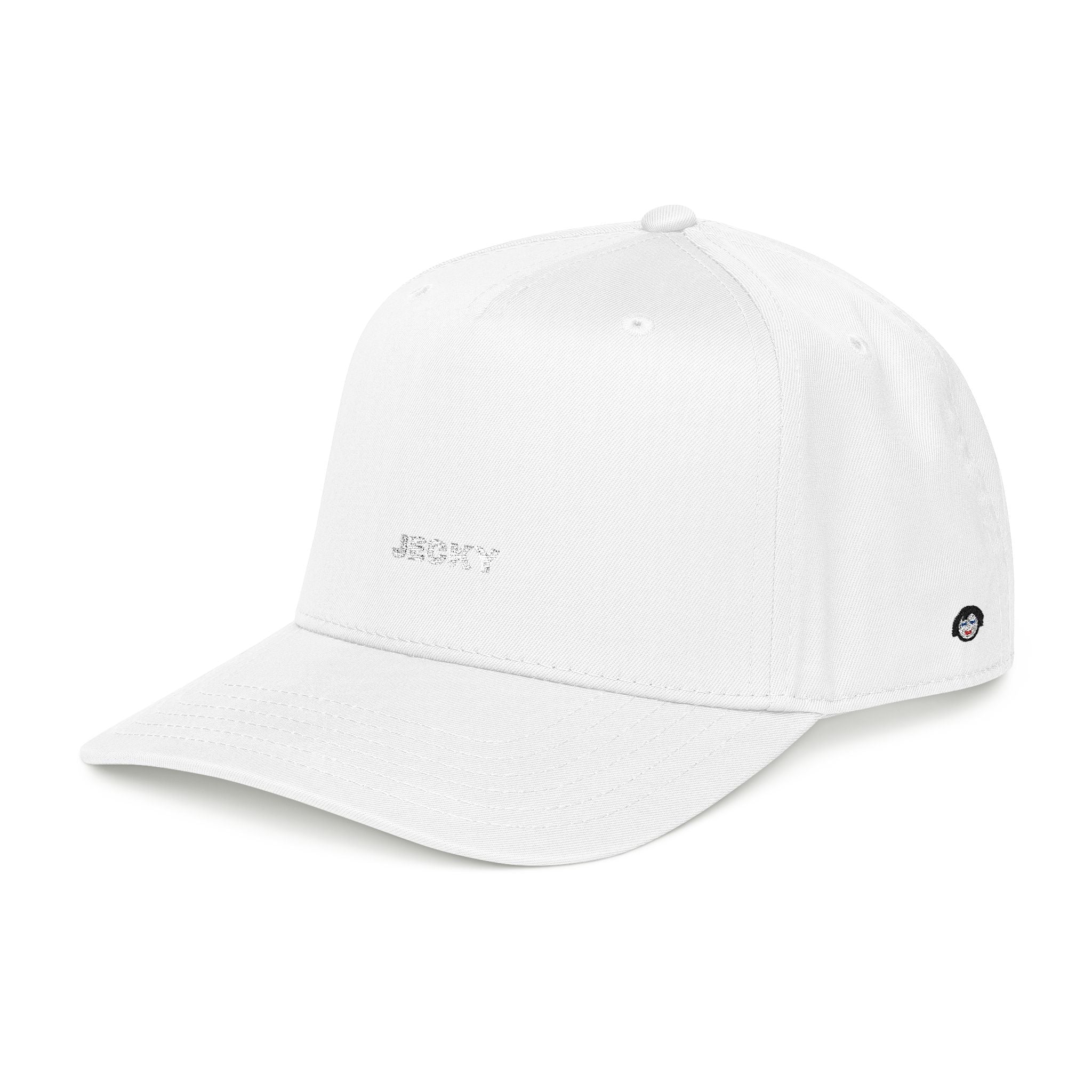 Yellow Script Logo Mid Profile Baseball Cap | Two-Tone Brim, Embroidered Back Logo