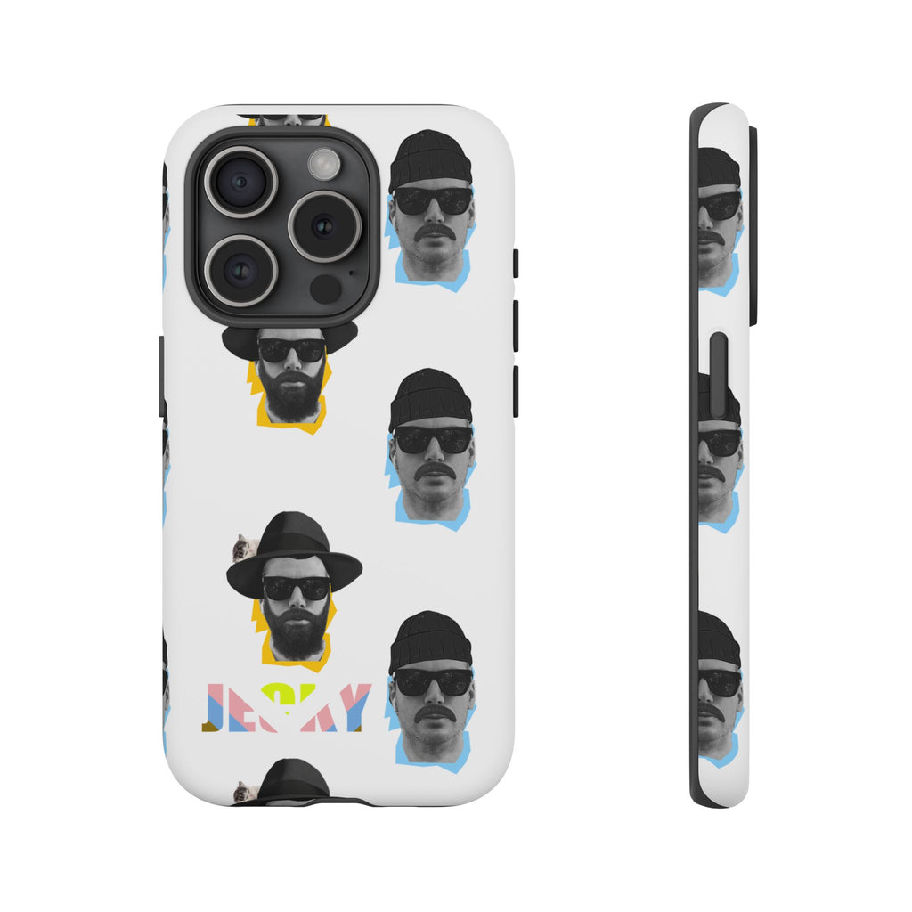 Mustache JECKY Faces phone case | Tough Phone Case, pattern, retro portraits