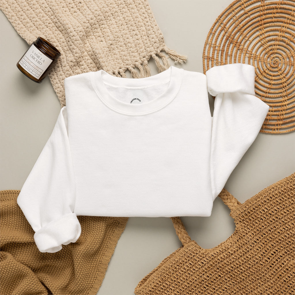 JECKY is/back Crewneck Sweatshirt | Minimal Back Text Design