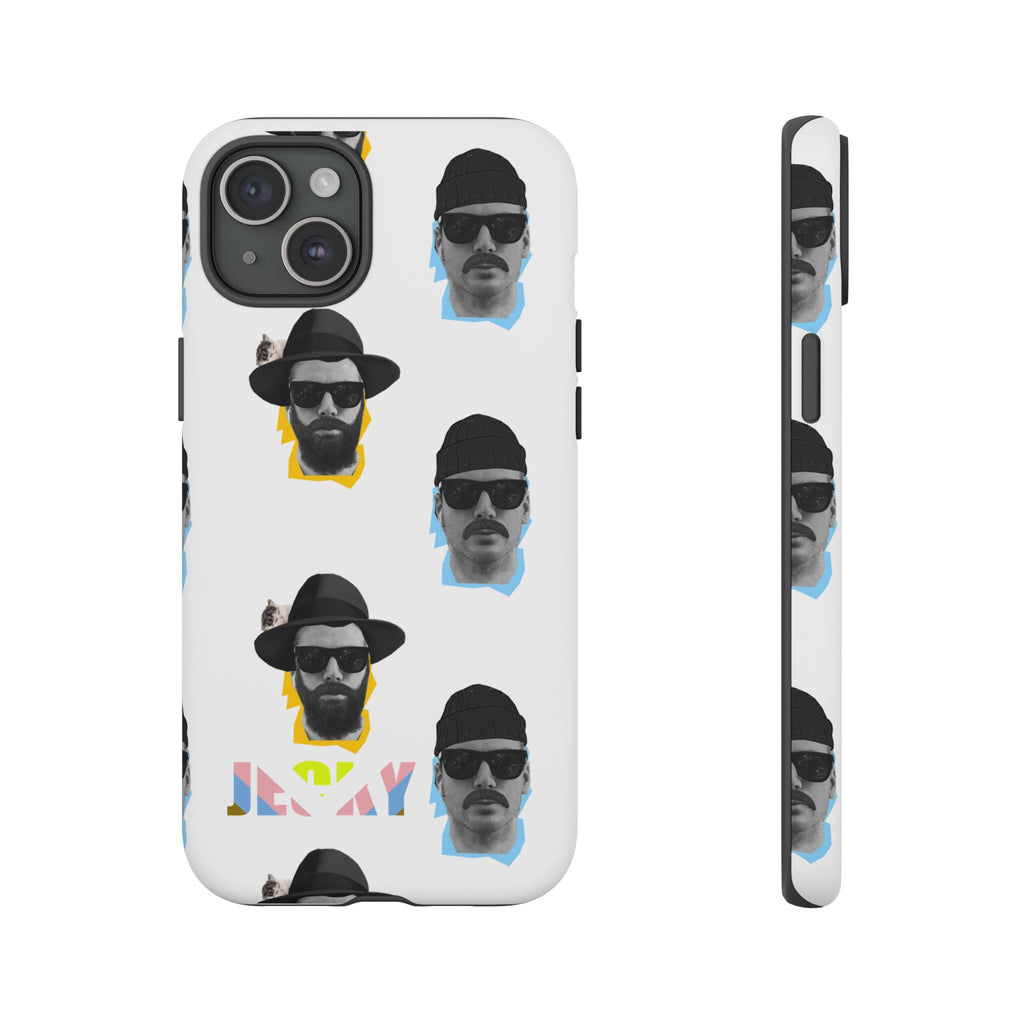 Mustache JECKY Faces phone case | Tough Phone Case, pattern, retro portraits