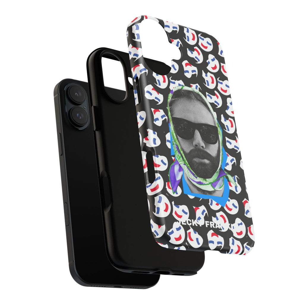 Smiling Mask Pattern Portrait Phone Case | Tough Cases