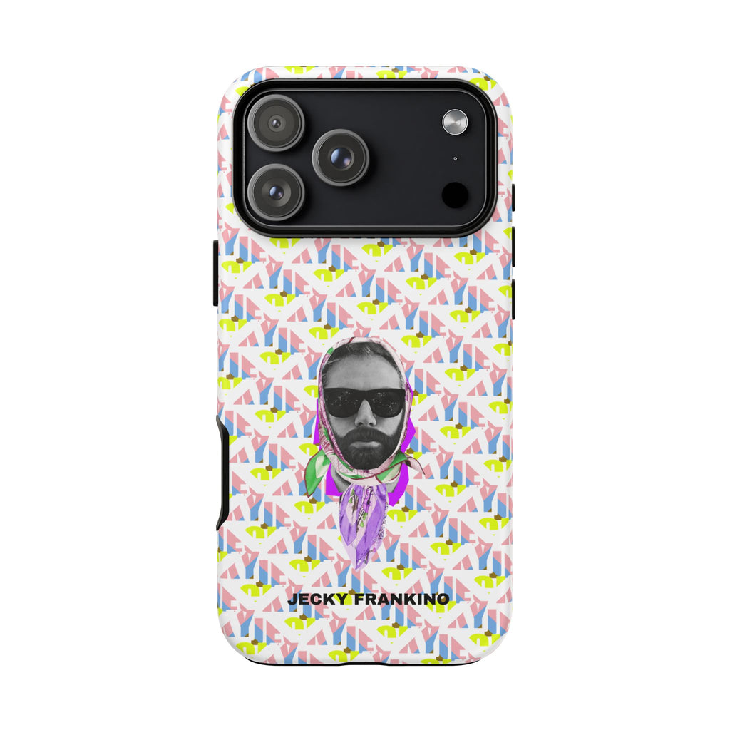 JECKY Retro Geometric Pattern with Sunglass Portrait Phone Case | Tough Cases