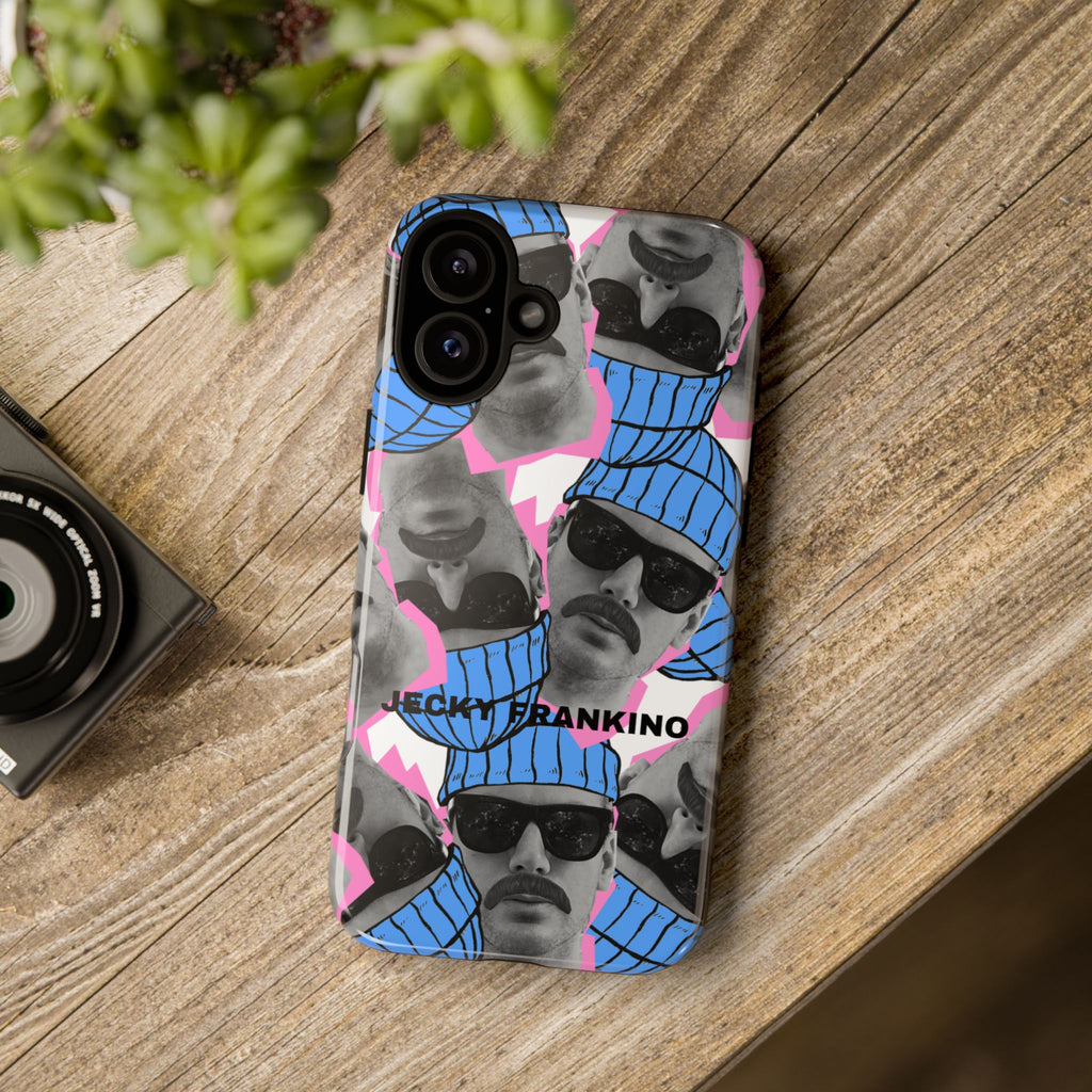 Retro Beanie Portraits phone case | iPhone protective case, quirky face collage