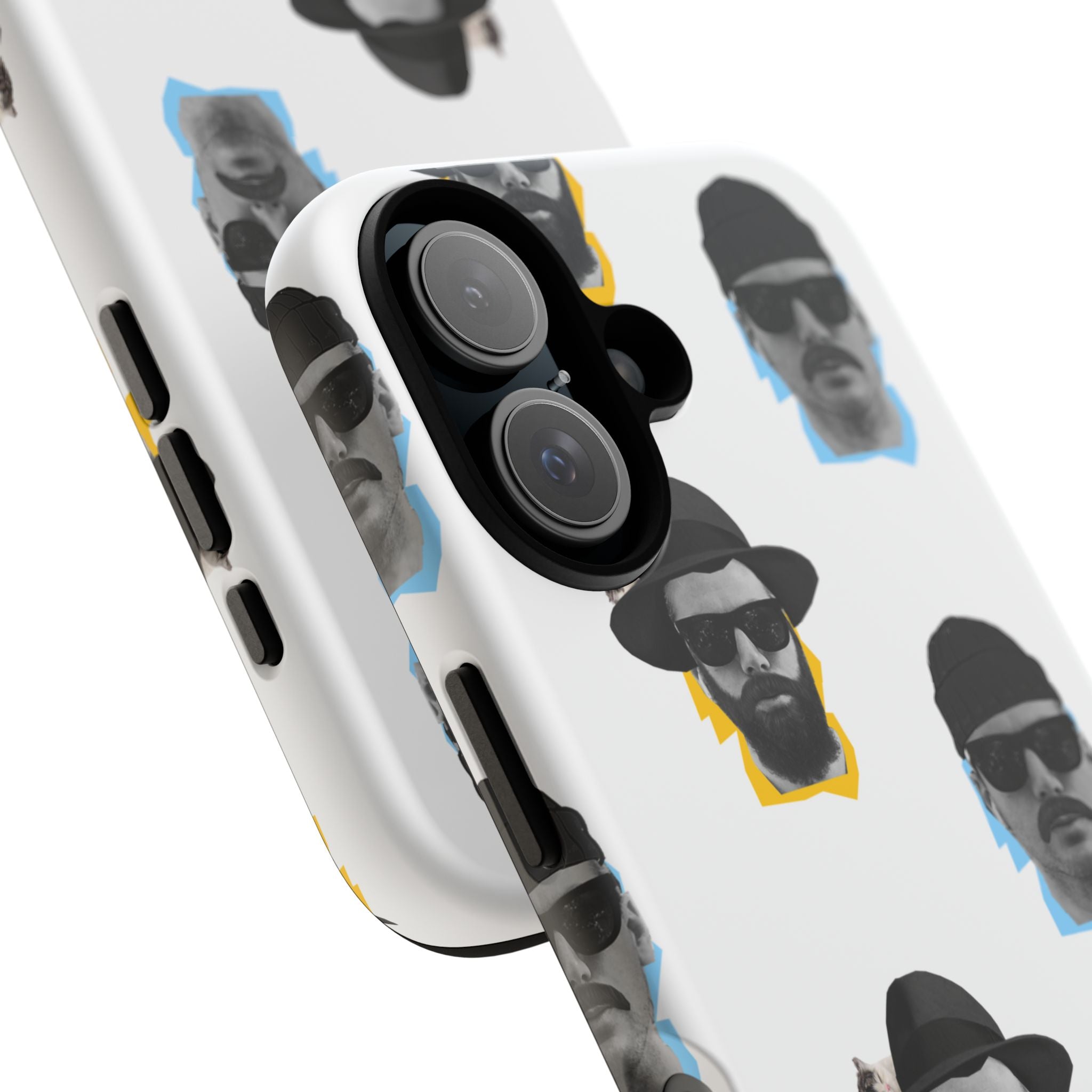 Mustache JECKY Faces phone case | Tough Phone Case, pattern, retro portraits