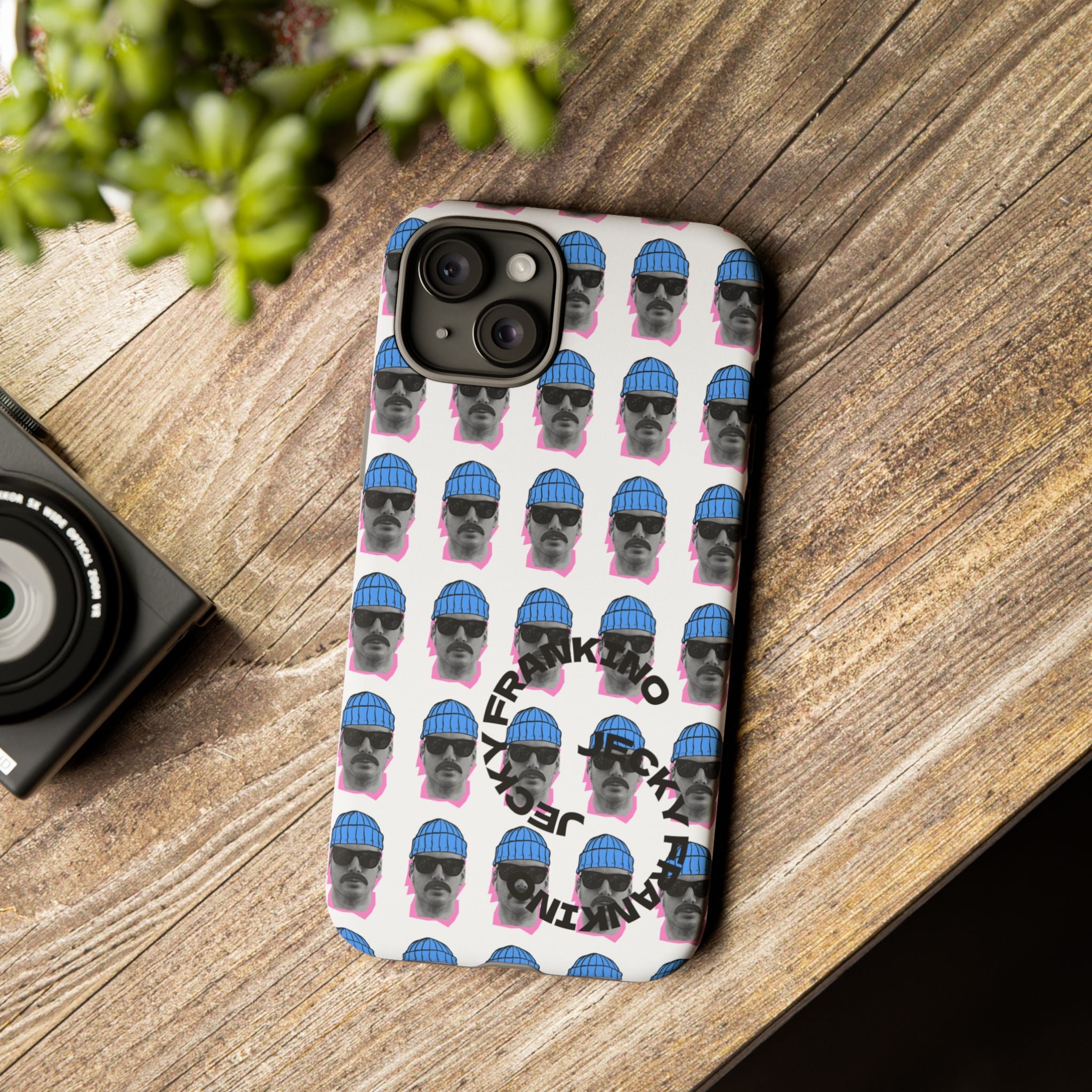 Bearded Man Pattern phone case | Tough Cases, repeating portrait design