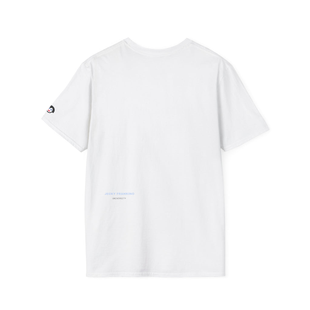 Minimal 'LUCKY' Text Tee, T-Shirt | Small Chest Script Logo
