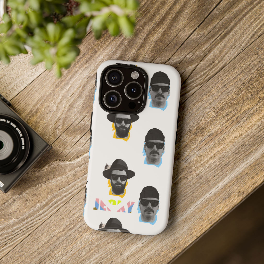 Mustache JECKY Faces phone case | Tough Phone Case, pattern, retro portraits