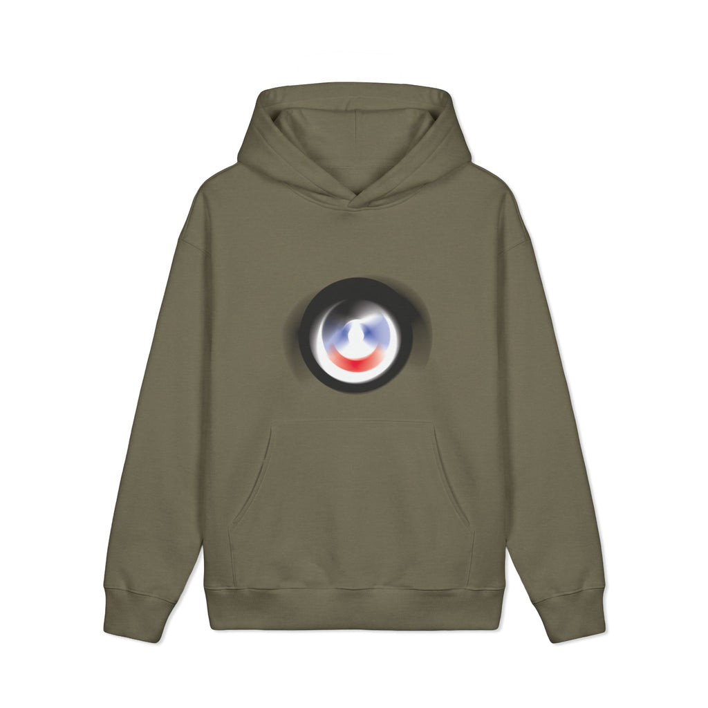 Blurred Tricolor Target logo Hoodie | Hooded Sweatshirt