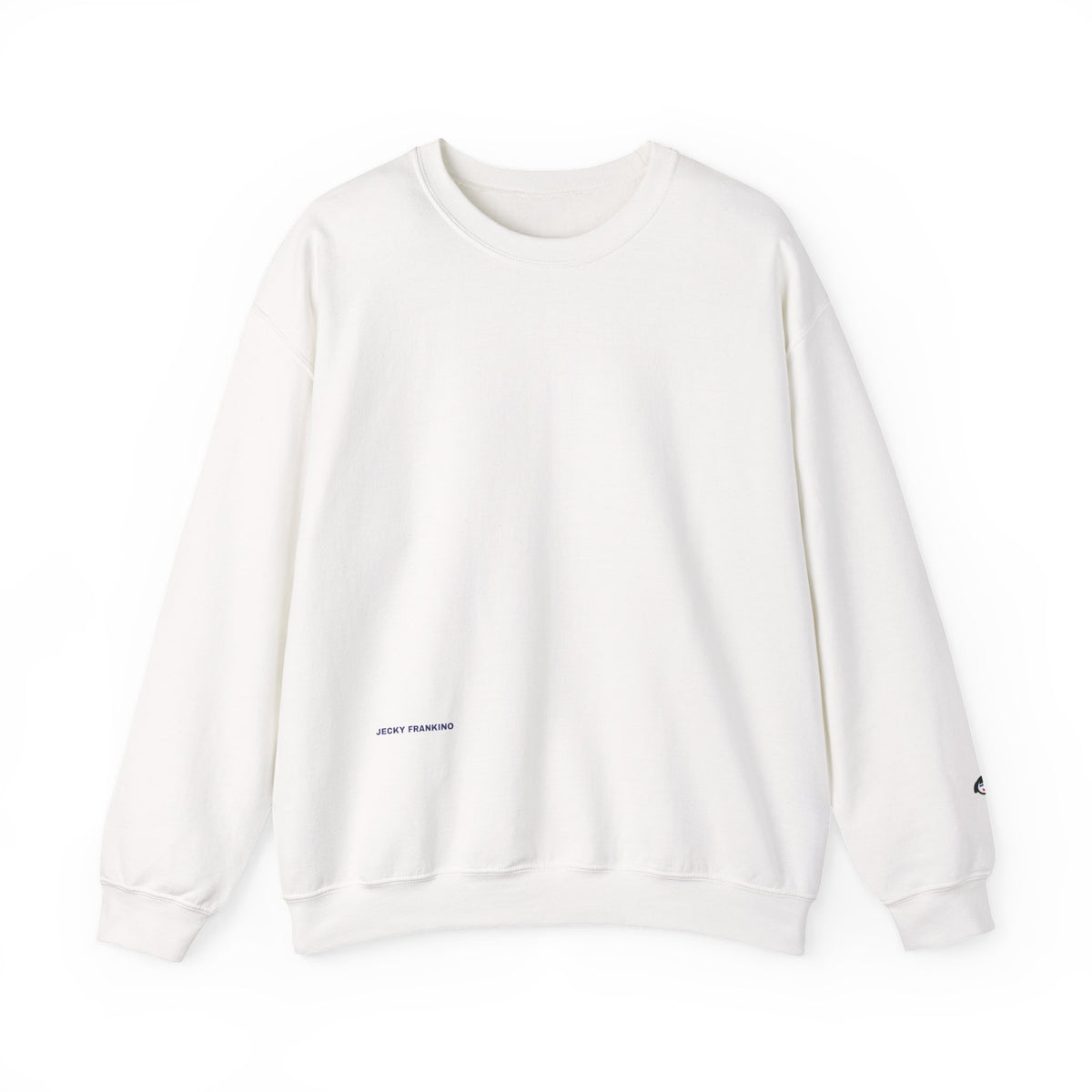 JECKY is/back Crewneck Sweatshirt | Minimal Back Text Design