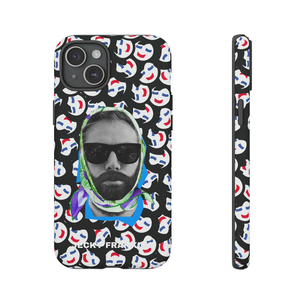 Smiling Mask Pattern Portrait Phone Case | Tough Cases