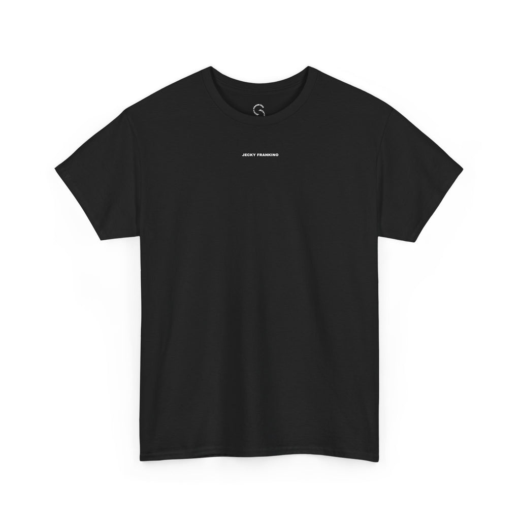 Smiling Rainbow Face Tee | Pastel Neon Backprint T‑Shirt