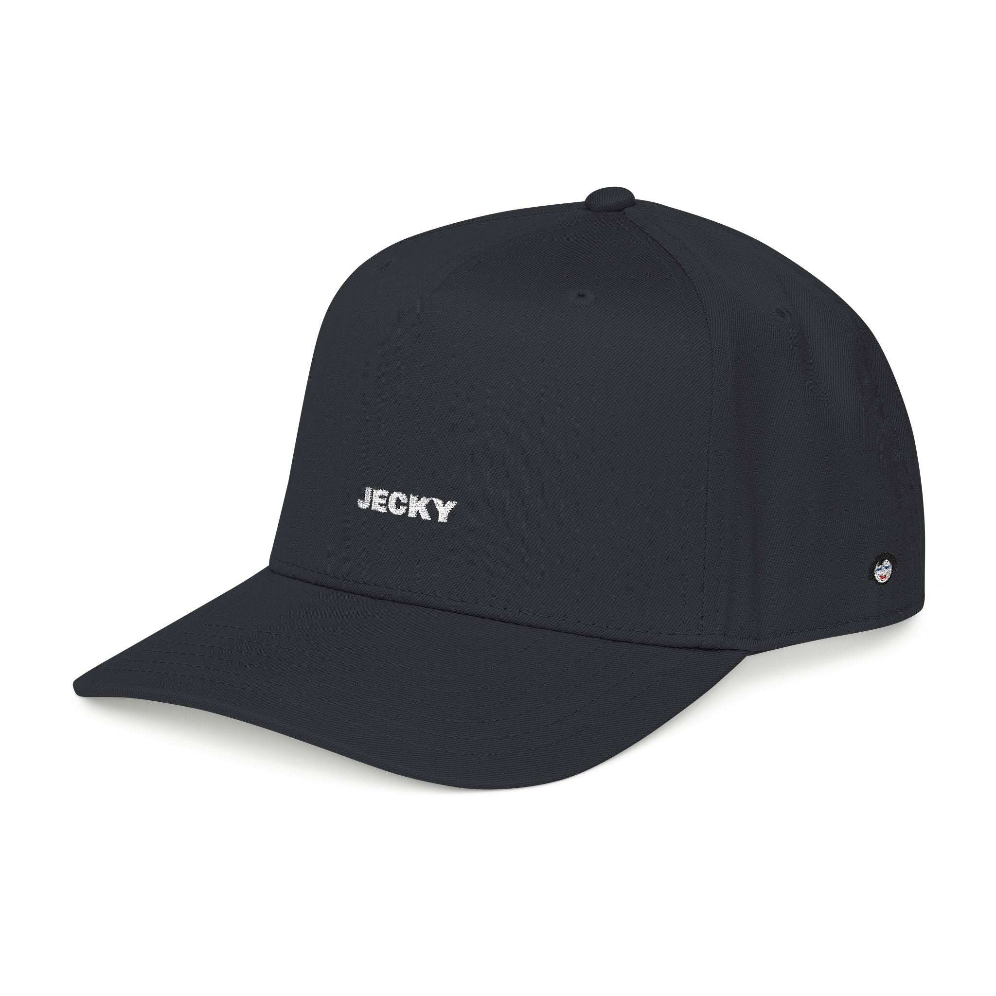Yellow Script Logo Mid Profile Baseball Cap | Two-Tone Brim, Embroidered Back Logo