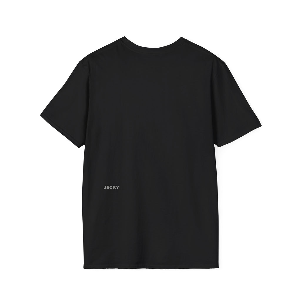 Abstract Color Swirl T-Shirt | Minimal Lens Circle Graphic