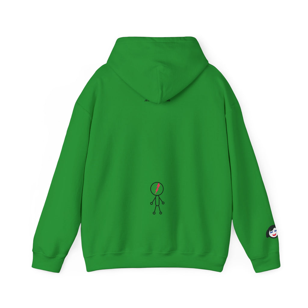 Smiling Rainbow Face JECKY FRANKINO Hoodie | Minimal Pastel Graphic Sweatshirt