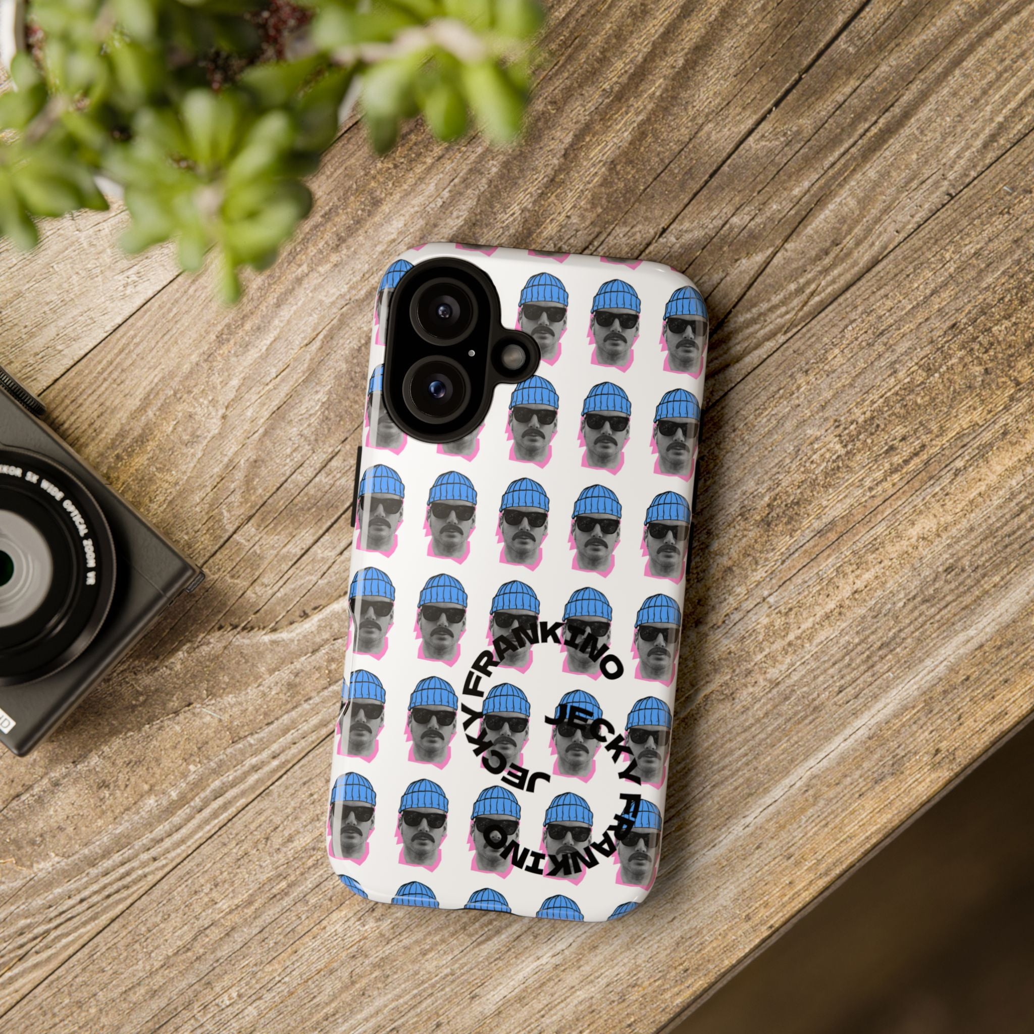 Bearded Man Pattern phone case | Tough Cases, repeating portrait design