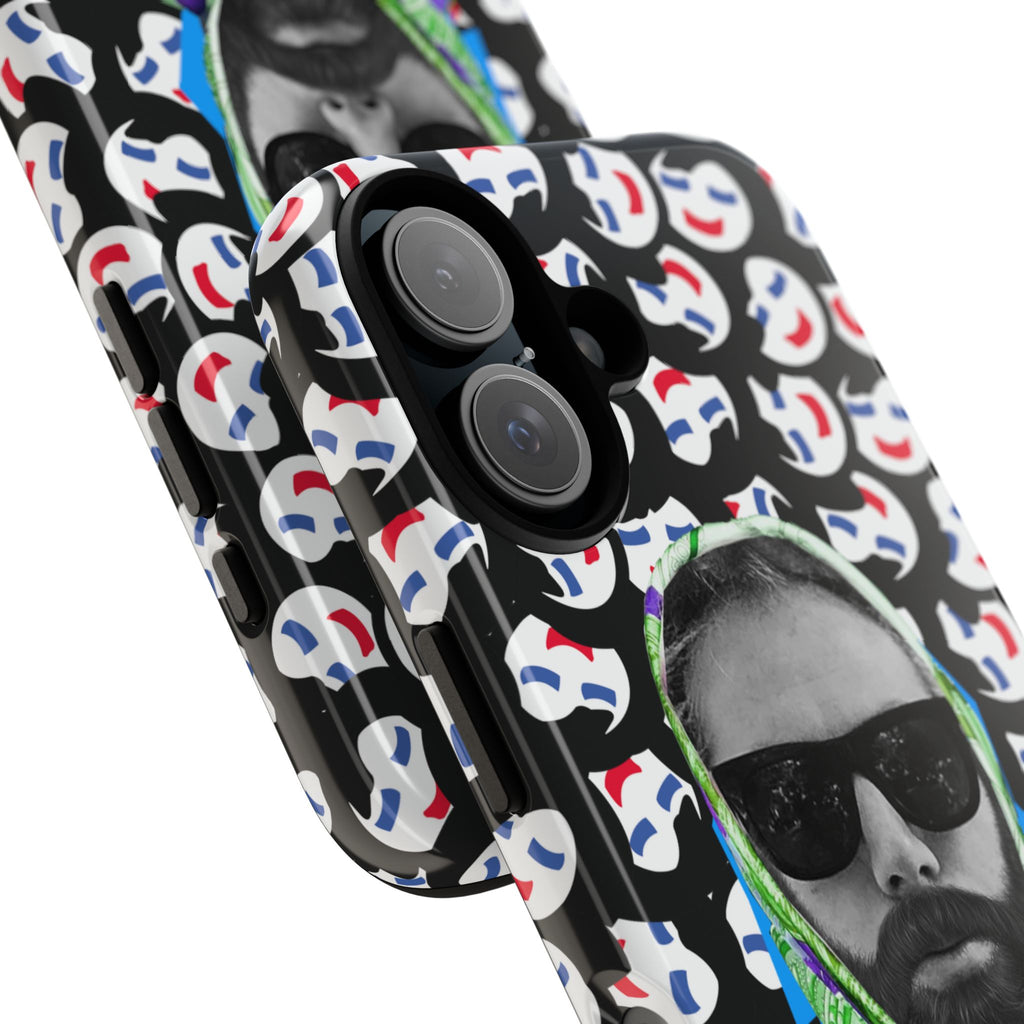 Smiling Mask Pattern Portrait Phone Case | Tough Cases