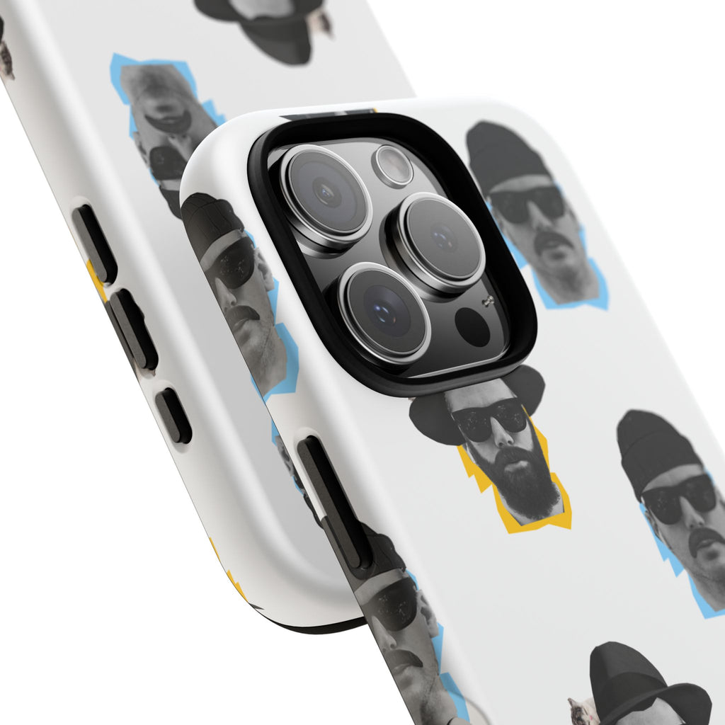 Mustache JECKY Faces phone case | Tough Phone Case, pattern, retro portraits