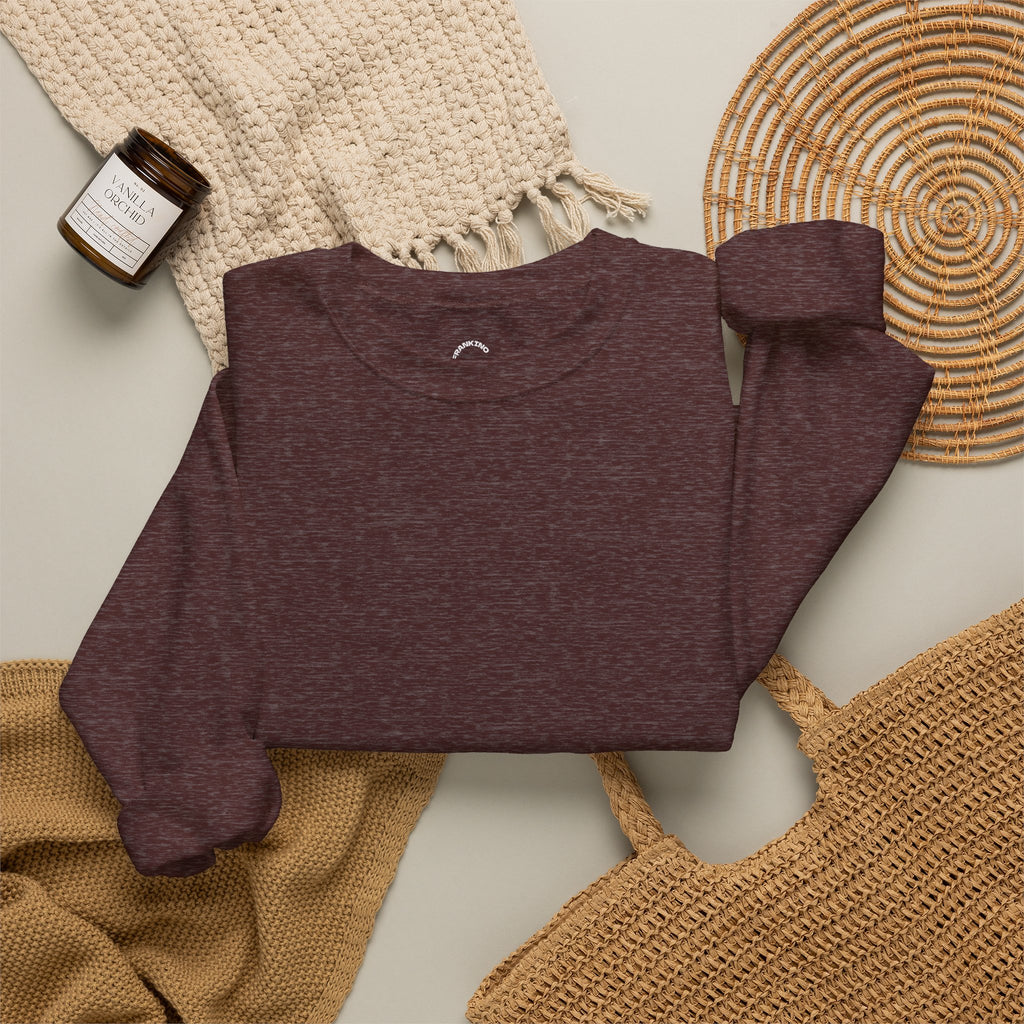 JECKY is/back Crewneck Sweatshirt | Minimal Back Text Design