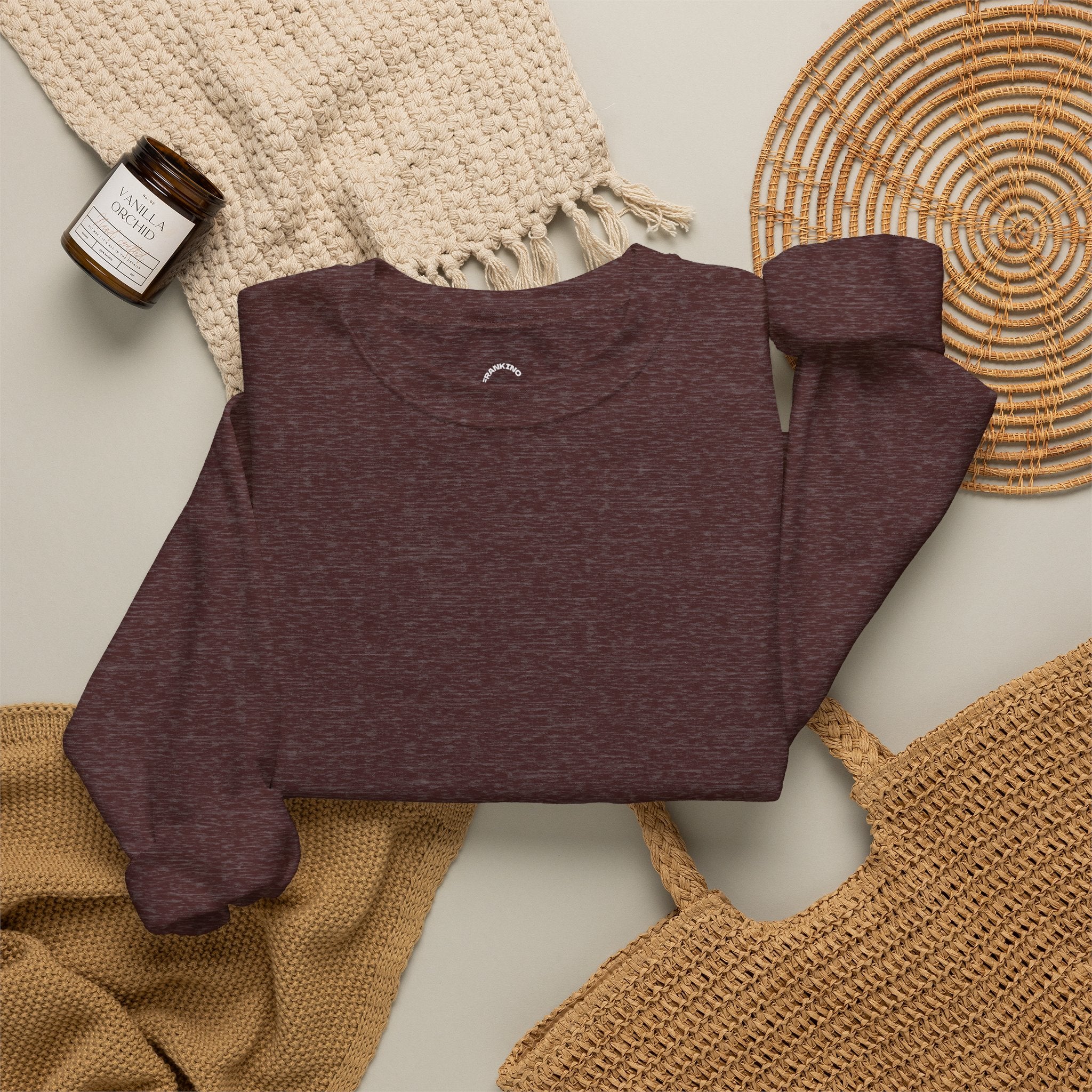 JECKY is/back Crewneck Sweatshirt | Minimal Back Text Design