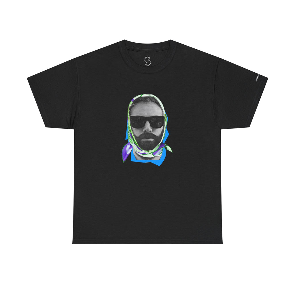 JECKY FOULARD  Man  T-Shirt | Retro Portrait, Sunglasses, Vaporwave Accent