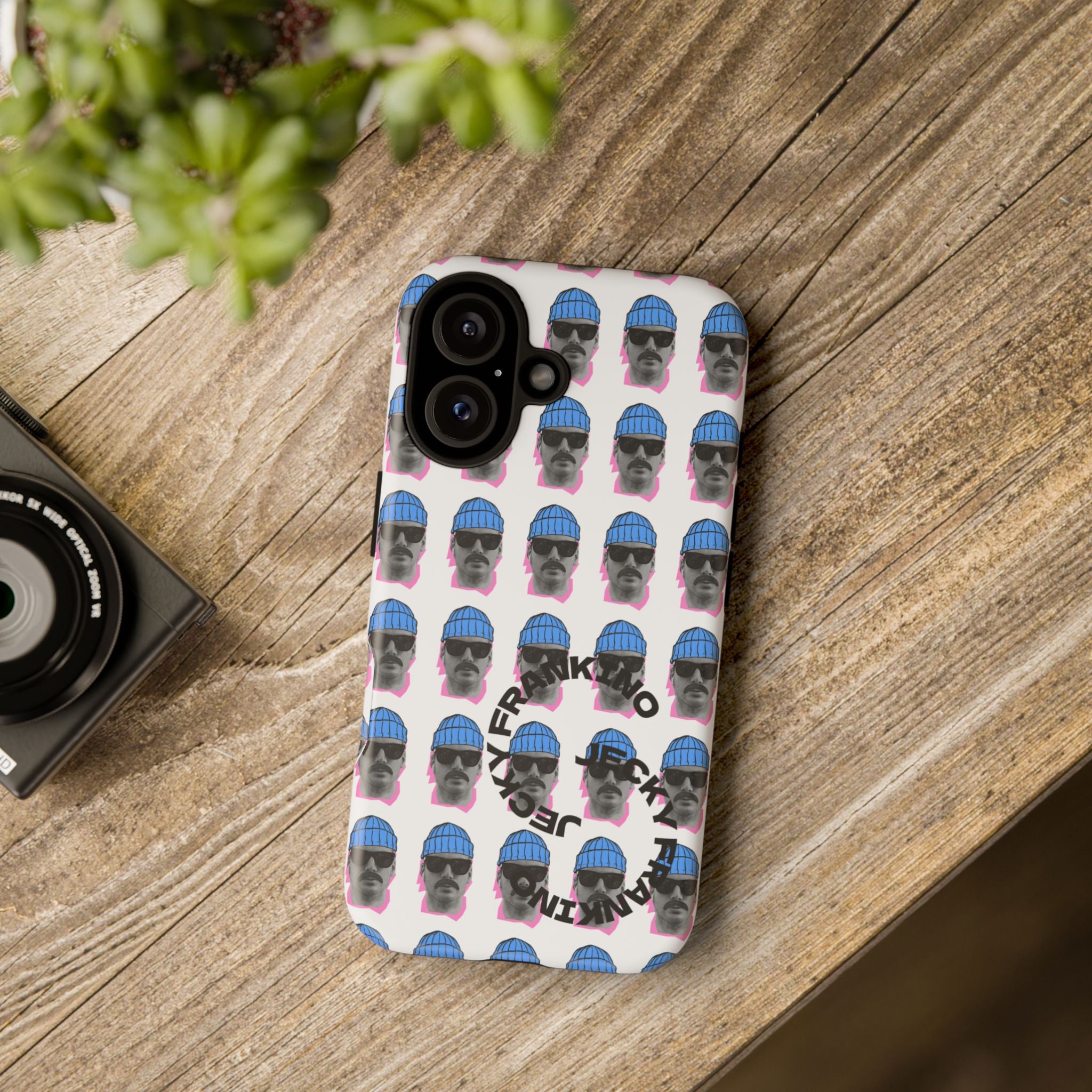 Bearded Man Pattern phone case | Tough Cases, repeating portrait design