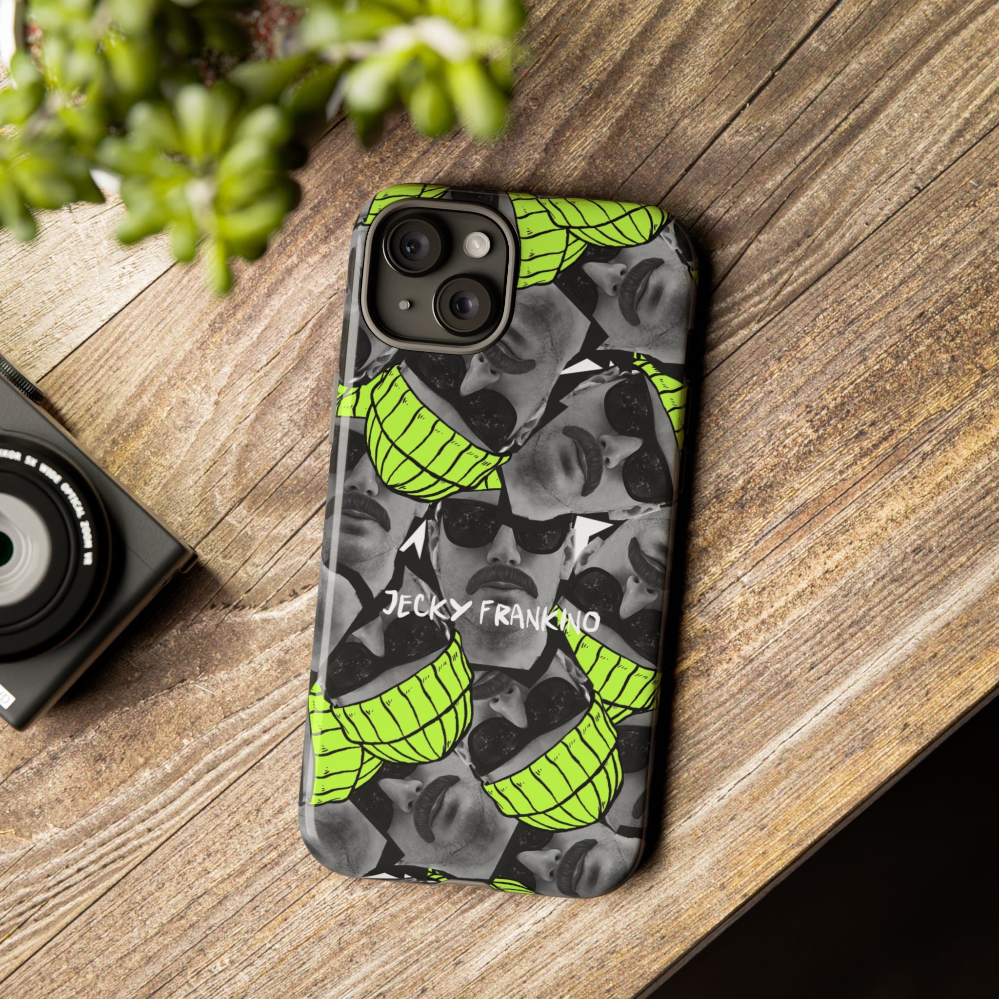 Neon Banana Face collage Phone Case | Tough Case