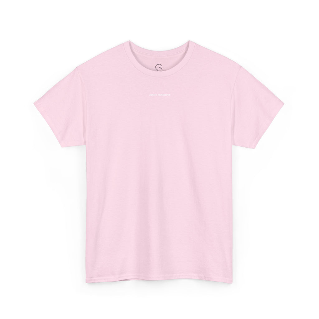 Smiling Rainbow Face Tee | Pastel Neon Backprint T‑Shirt
