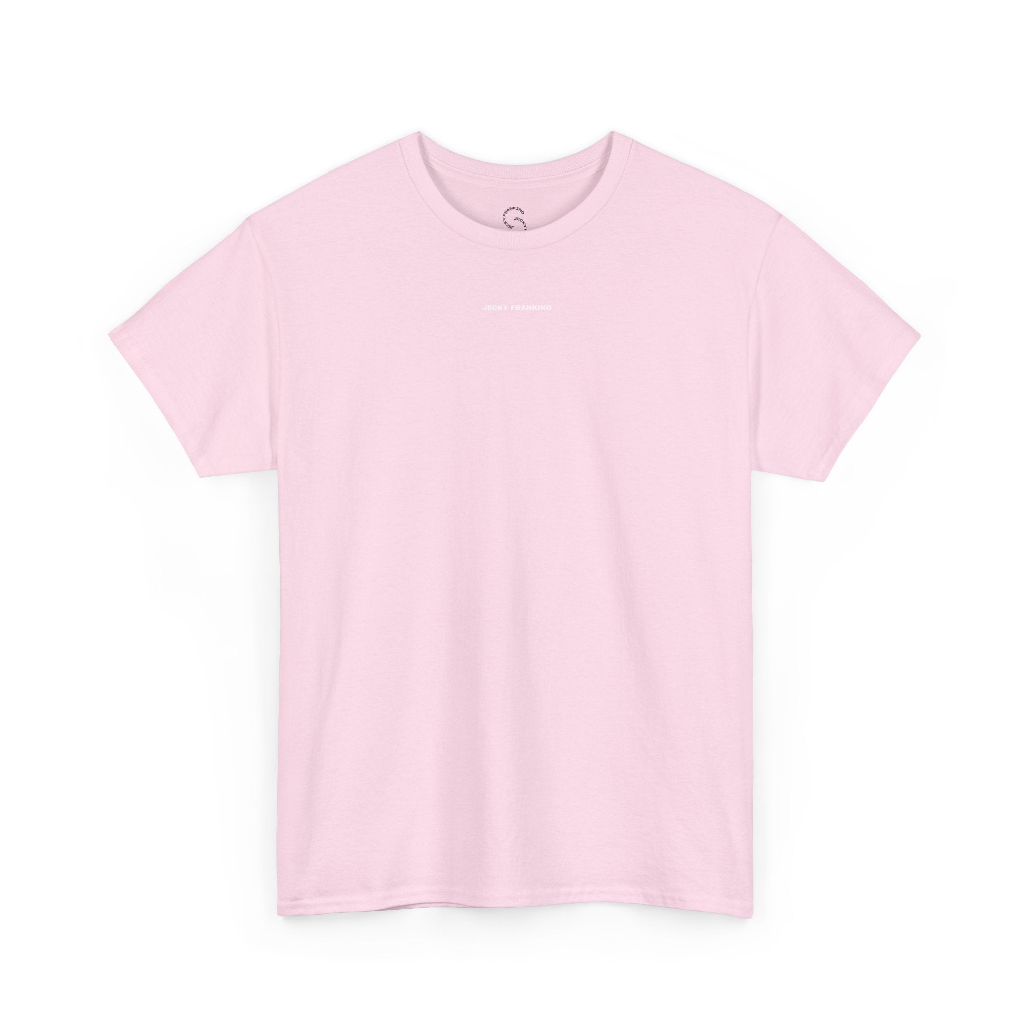 Smiling Rainbow Face Tee | Pastel Neon Backprint T‑Shirt