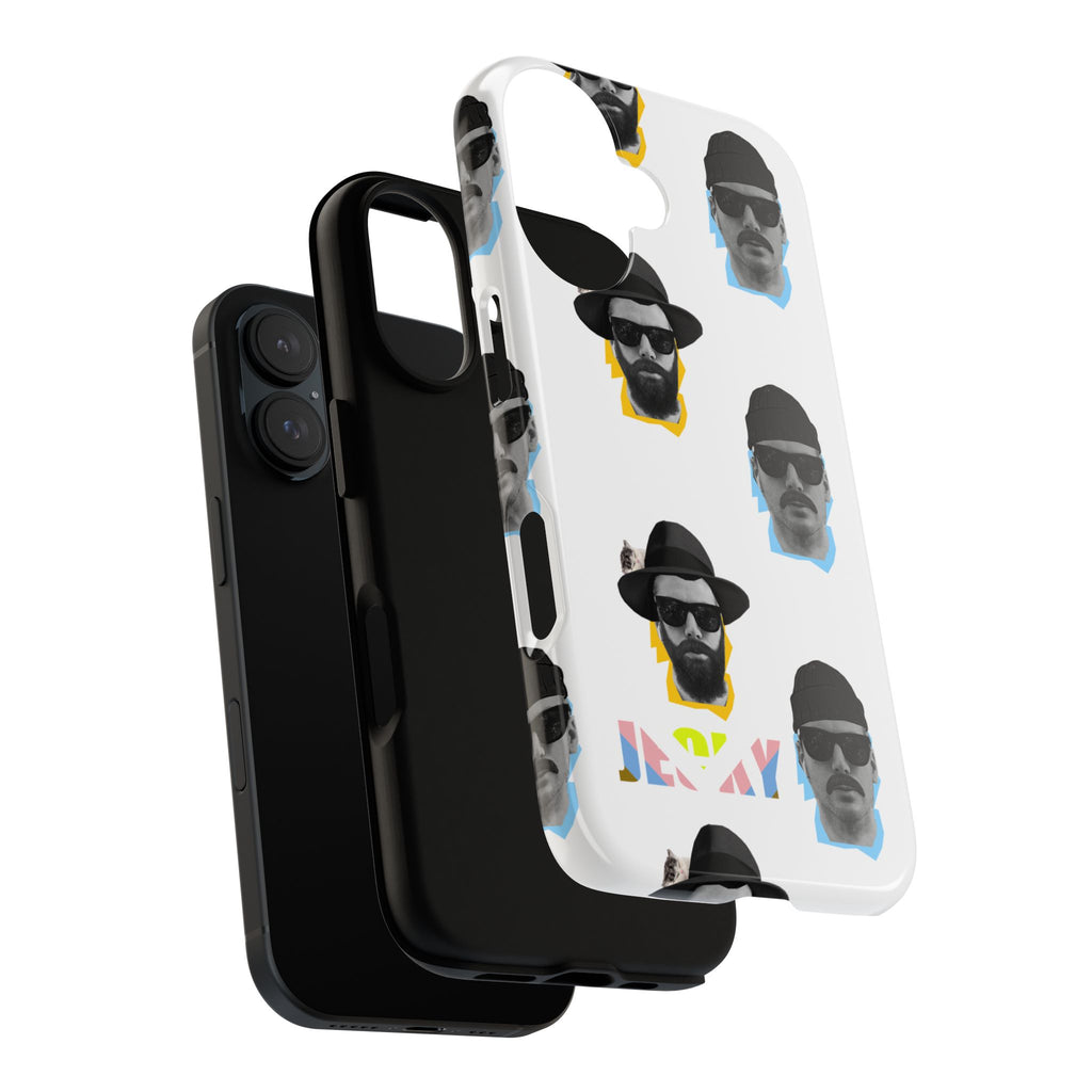 Mustache JECKY Faces phone case | Tough Phone Case, pattern, retro portraits