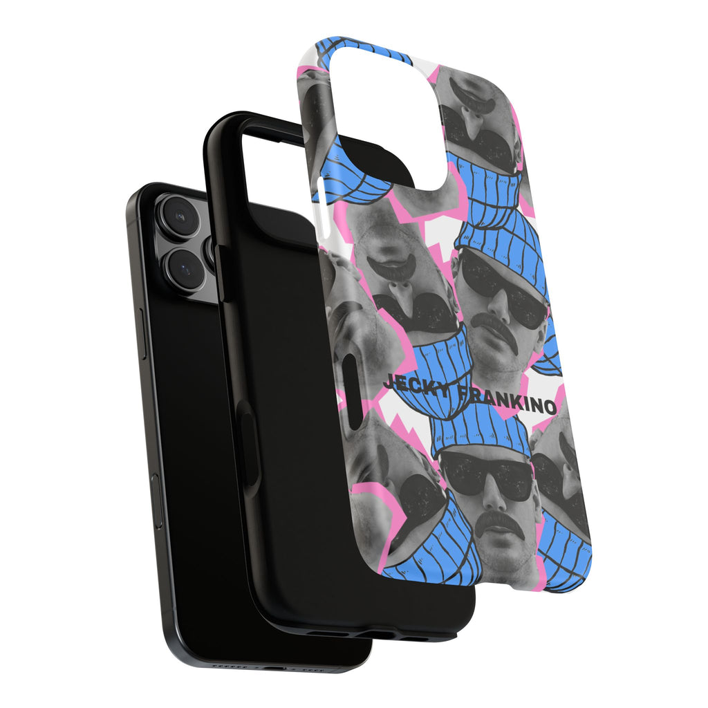 Retro Beanie Portraits phone case | iPhone protective case, quirky face collage